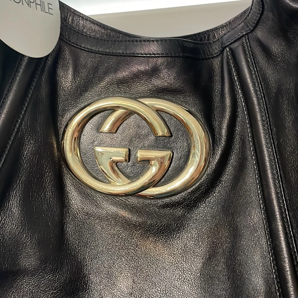 Authentic Gucci BRiTT Black Hobo Handbag - Picture 2 of 5